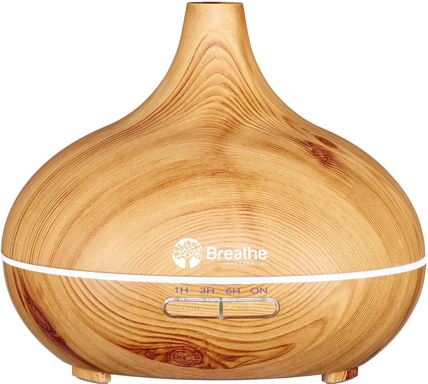 Premium 550Ml Essential Oil Diffuser with Cleaning Kit & Measuring Cup - 18 Hour Runtime, 16 LED Light Settings & Auto Power Off in Elegant Natural Oak