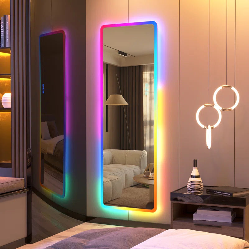 Sleek Flat LED Mirror - Illuminate Your Space with Style