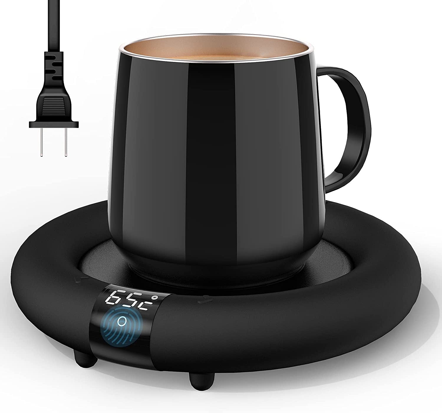 2022 Smart Coffee Mug Warmer - Auto Shut Off, 3 Temperature Settings, Touch Switch & LED Display - Perfect Gift for Coffee Lovers!