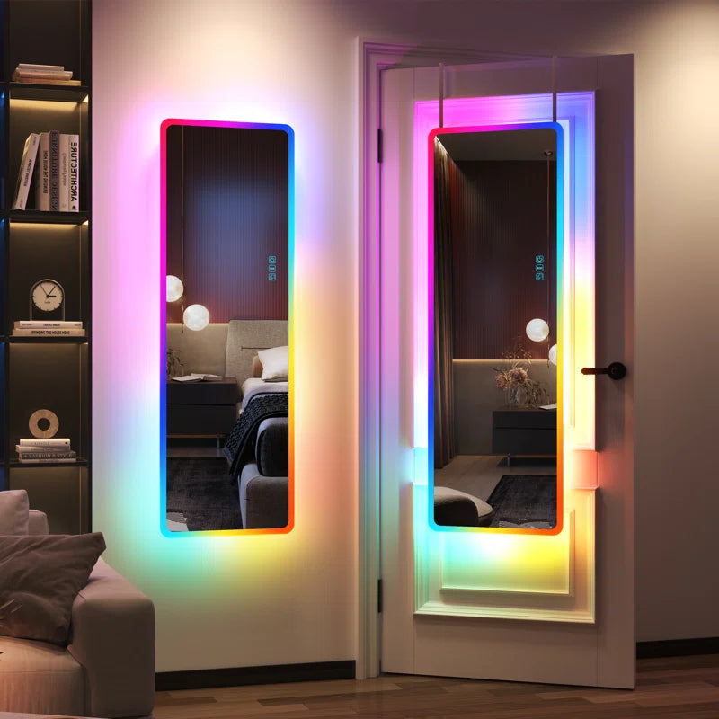 Sleek Flat LED Mirror - Illuminate Your Space with Style