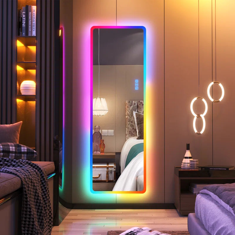 Sleek Flat LED Mirror - Illuminate Your Space with Style